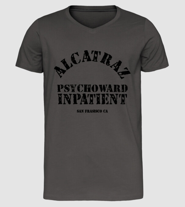 Închisoare carnaval model gri închis pe tricou