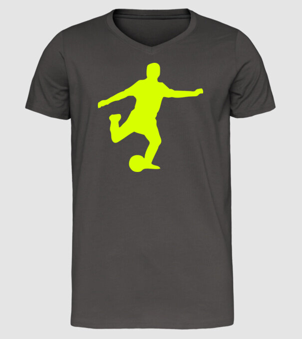fotbal 2 model gri închis pe tricou