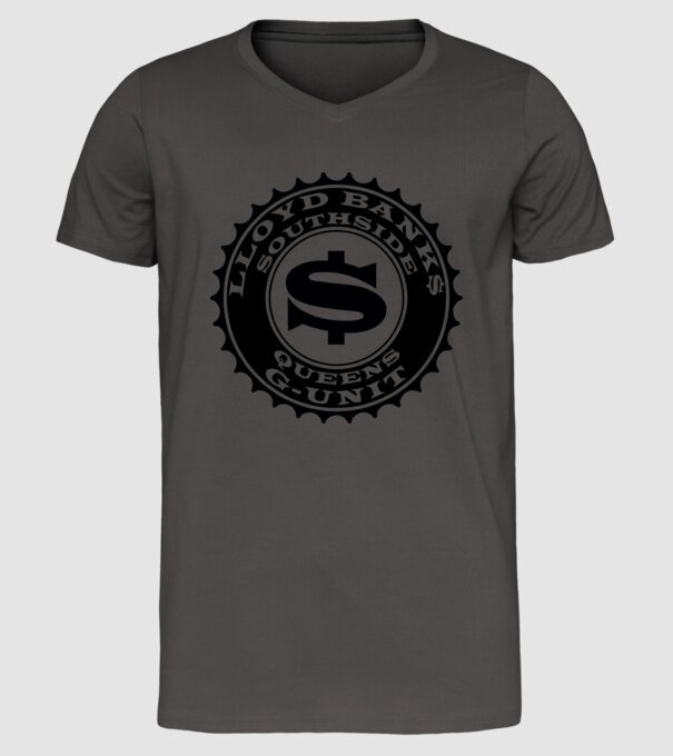 lloyd banks south side model gri închis pe tricou