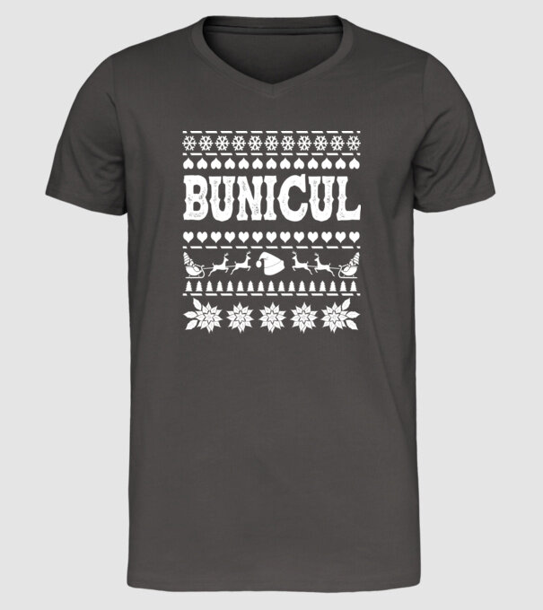Bunicul model gri închis pe tricou