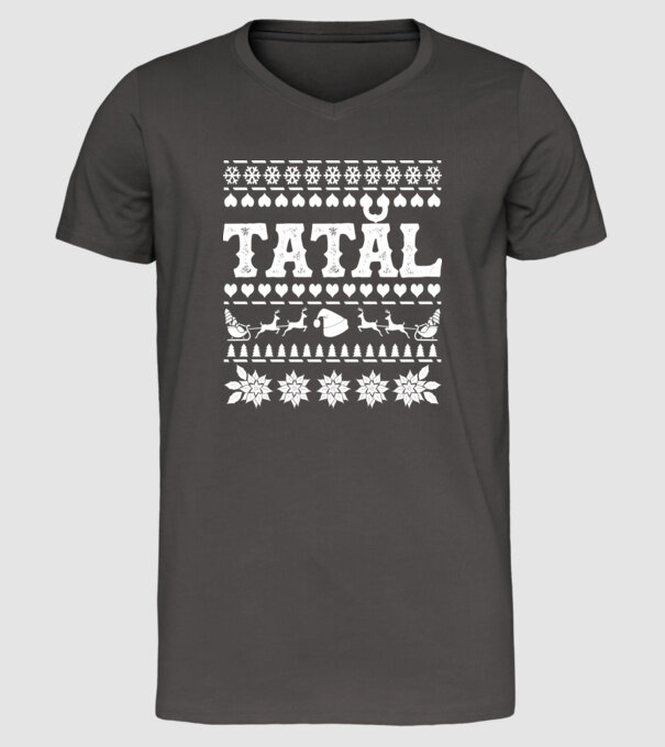 Tatăl model gri închis pe tricou