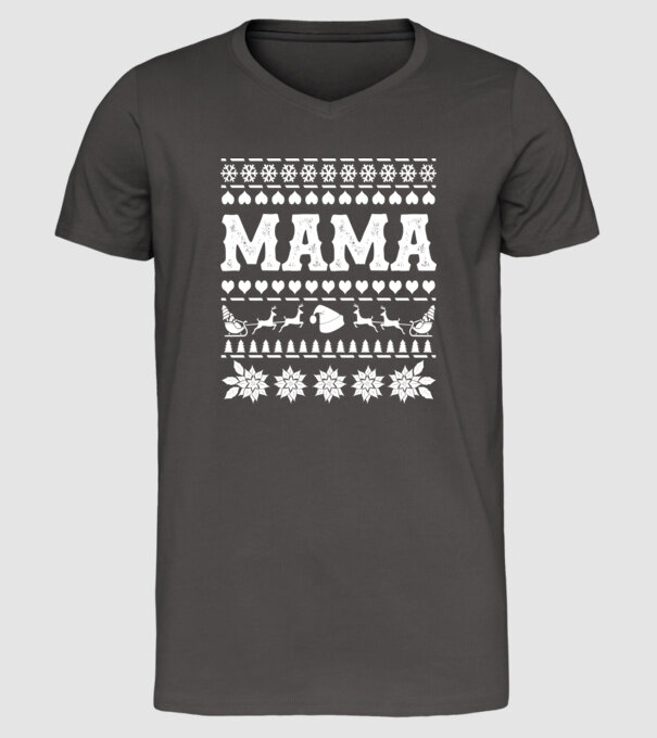 mama model gri închis pe tricou