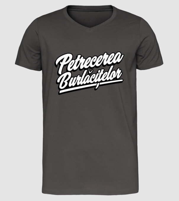 petrecerea burlăcițelor model gri închis pe tricou