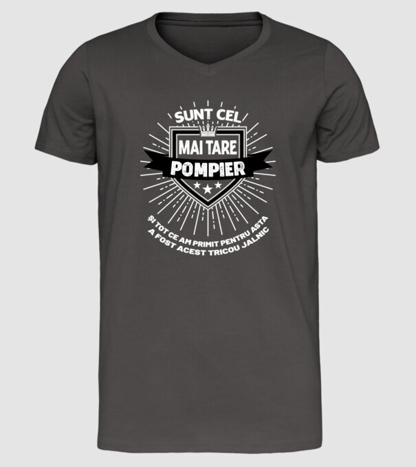 Sunt cel mai tare pompier și tot ce am primit pentru asta a fost acest tricou jalnic model gri închis pe tricou