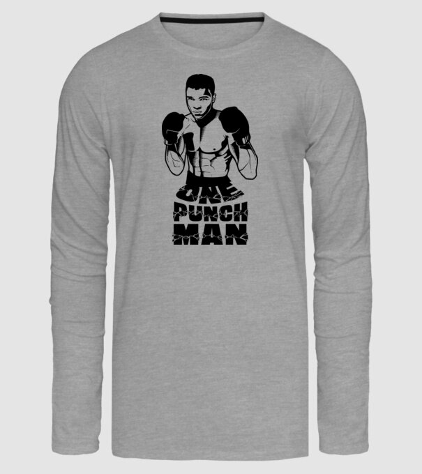 Ali = One punch man model gri pe tricou