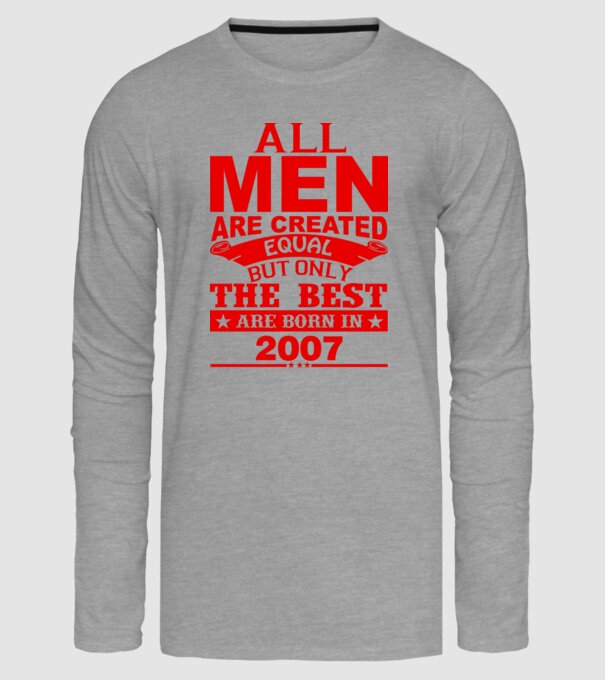All men are created - 2007 model gri pe tricou
