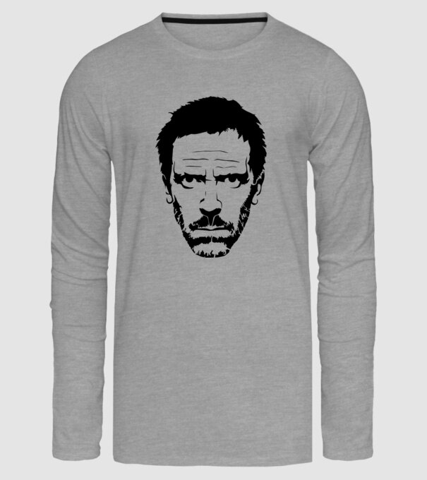 dr. house model gri pe tricou
