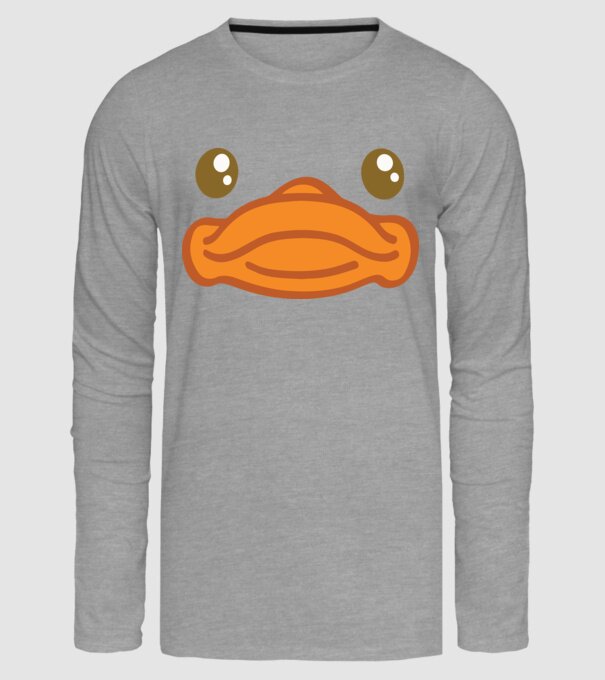 Rață carnaval model gri pe tricou
