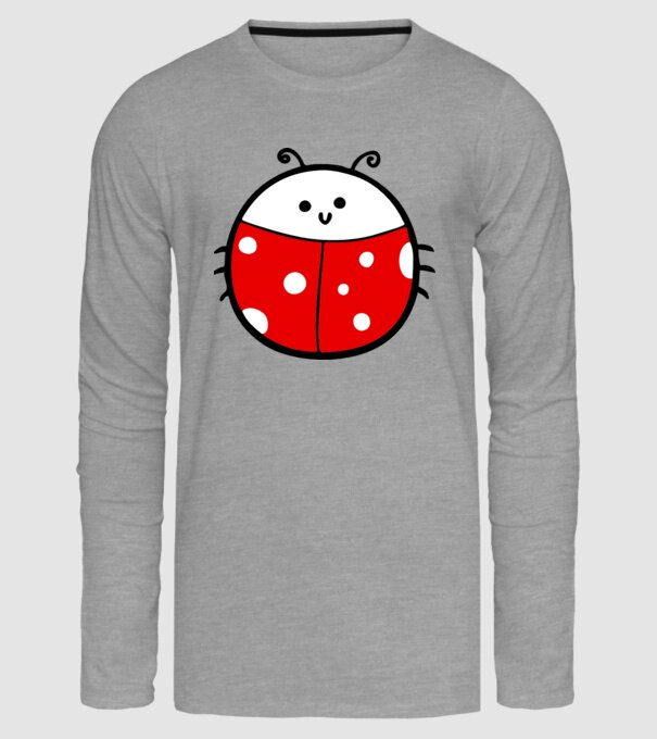 Buburuză model gri pe tricou