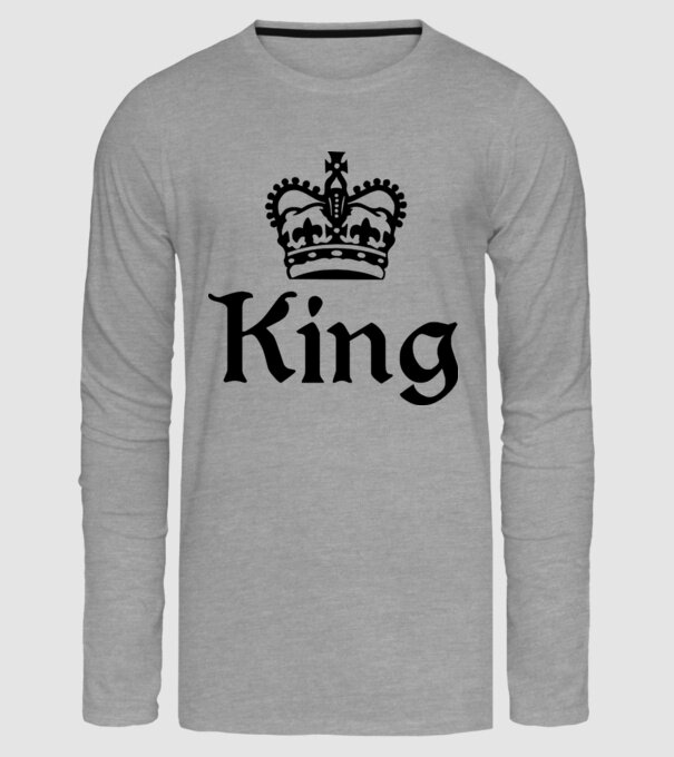 King 01 model gri pe tricou