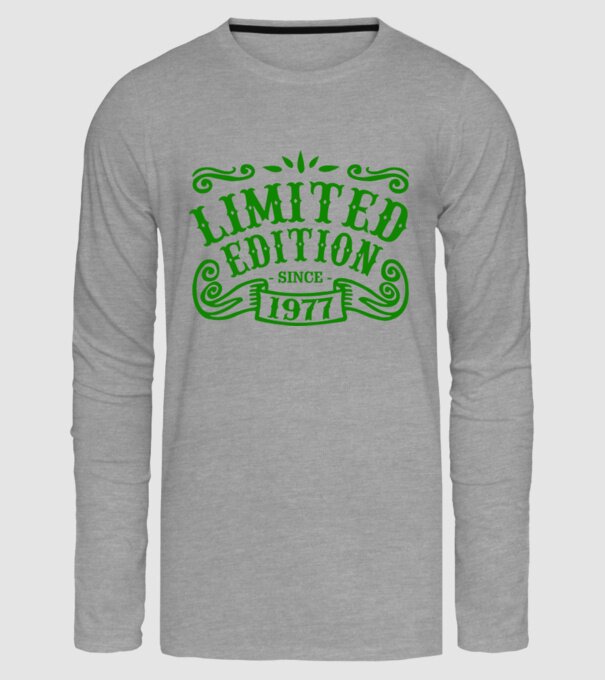 Limited edition 1977 model gri pe tricou