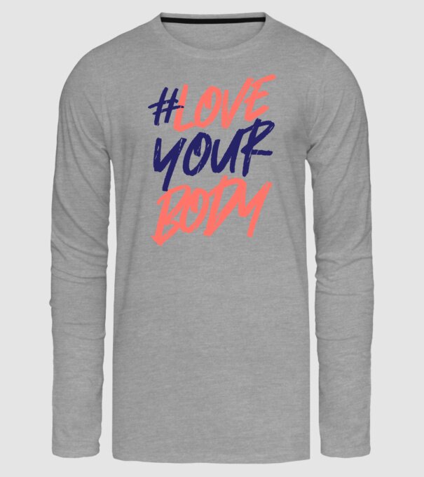 #loveyourbody model gri pe tricou