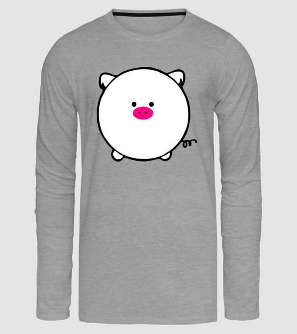 Purcel model gri pe tricou