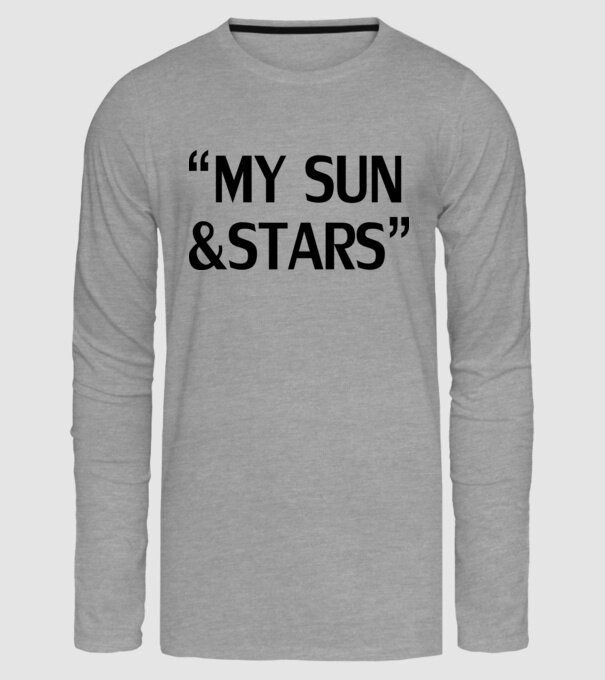 My sun and stars model gri pe tricou