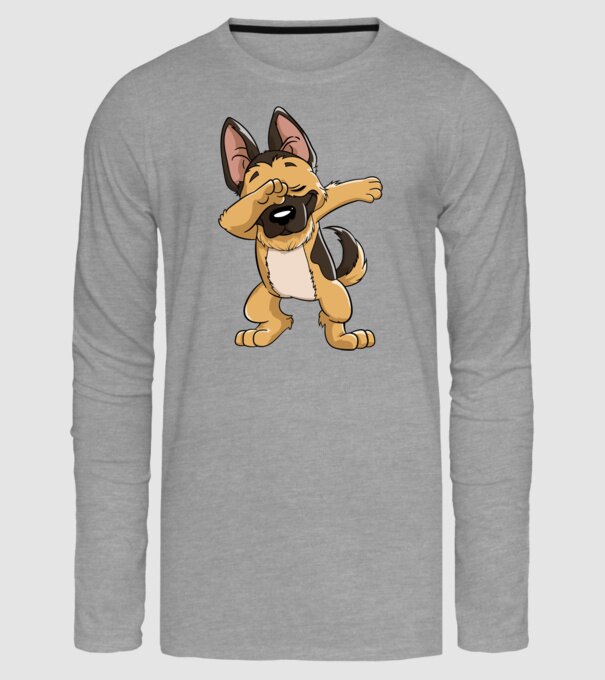 Ciobănesc german DAB model gri pe tricou