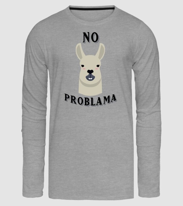 No problama model gri pe tricou