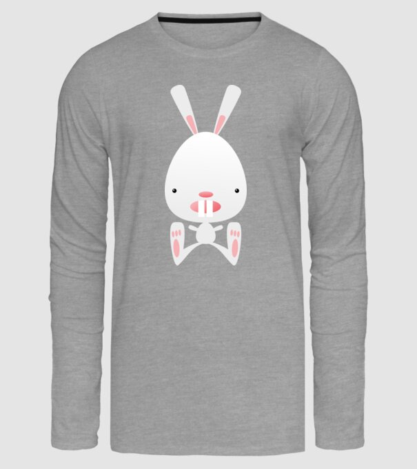 iepuraș model gri pe tricou