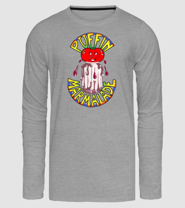 Gem puffin model gri pe tricou
