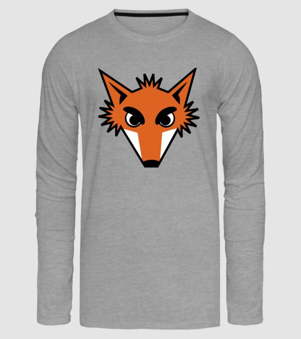 Vulpe model gri pe tricou