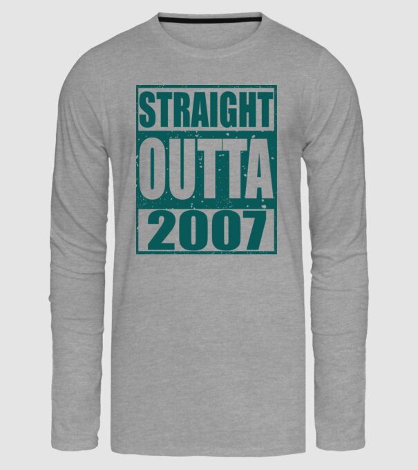 Straight Outta - 2007 model gri pe tricou