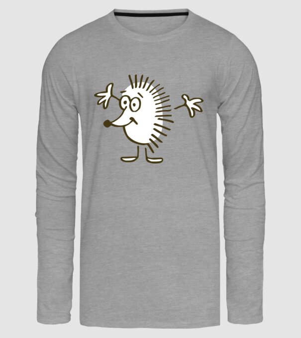 arici model gri pe tricou