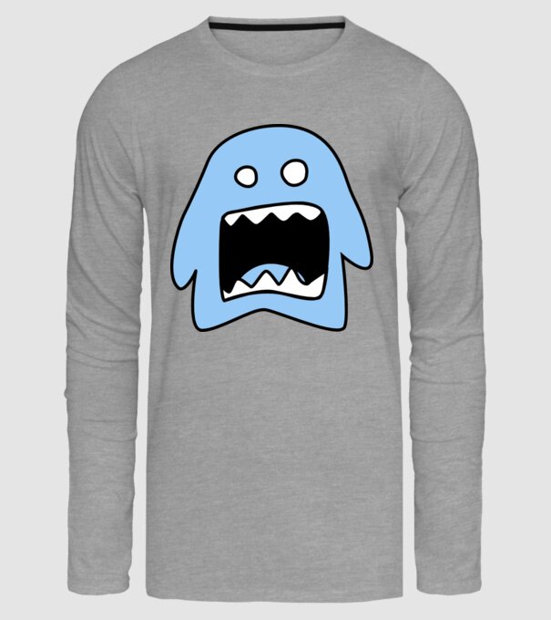 monstru model gri pe tricou