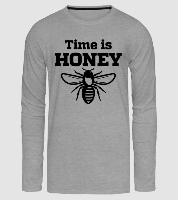 Time is honey model gri pe tricou