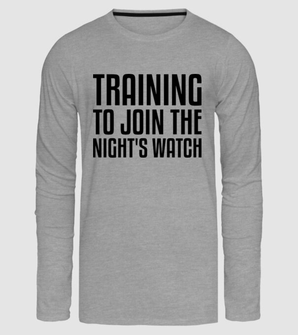 Training to join the nights watch model gri pe tricou