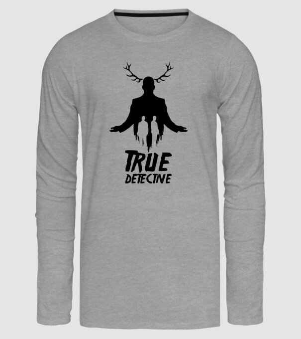 True Detective model gri pe tricou