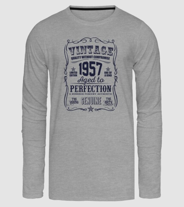 Vintage Perfection - 1957 model gri pe tricou
