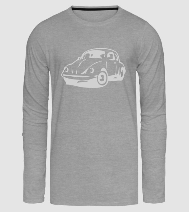 vw beetle model gri pe tricou