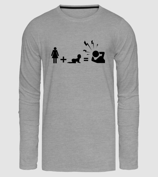 WIFE KIDS model gri pe tricou