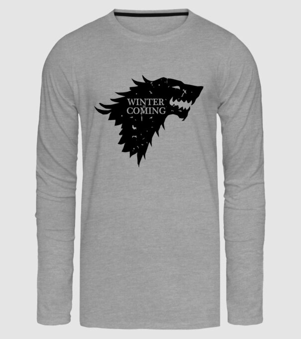 Winter is Coming model gri pe tricou