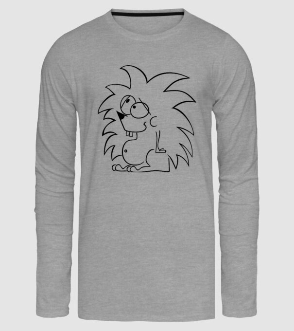 Arici model gri pe tricou