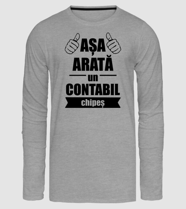 așa arată un contabil chipeș model gri pe tricou