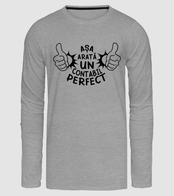 Așa arată un CONTABIL perfect model gri pe tricou