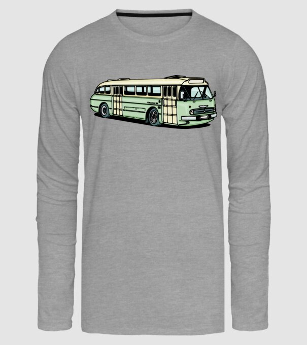 Autobuze model gri pe tricou