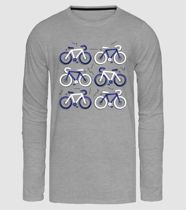 Bikes model gri pe tricou