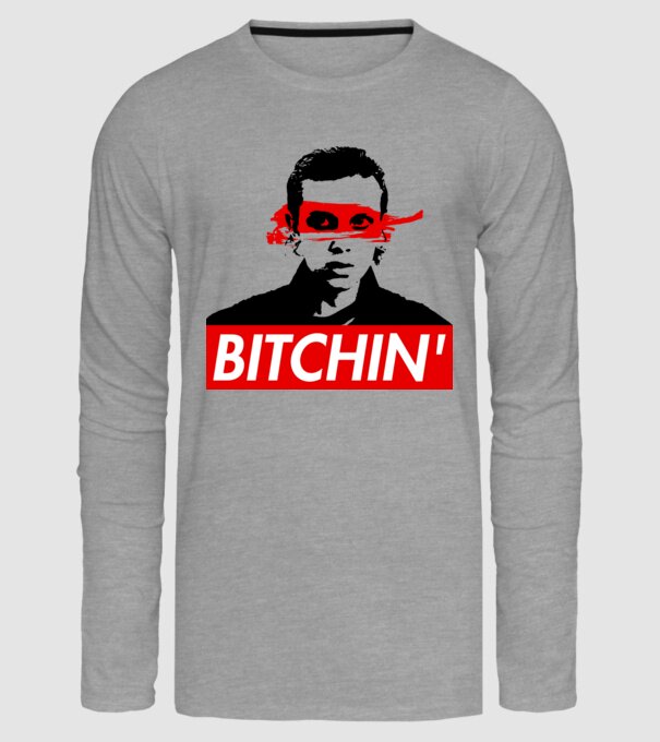 bitchin eleven model gri pe tricou