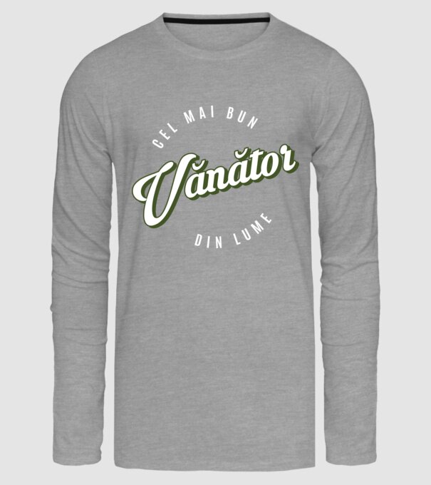 Cel mai bun Vănător din lume model gri pe tricou