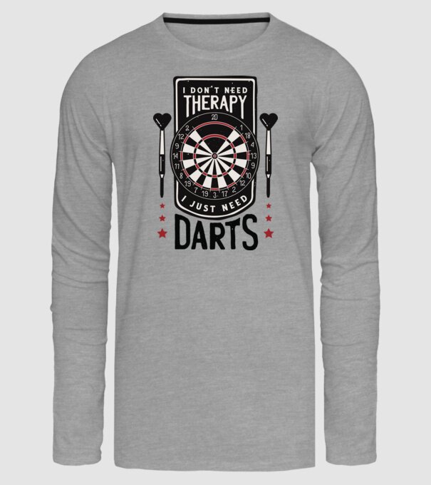 Darts Therapy model gri pe tricou