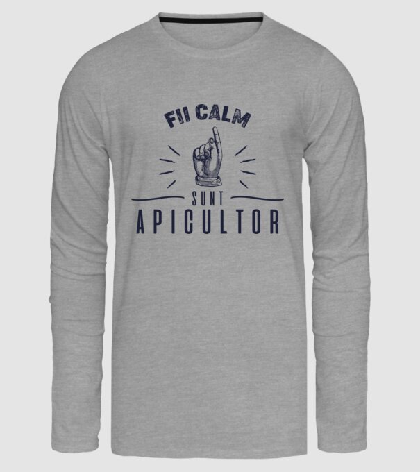 Fii calm.... sunt apicultor model gri pe tricou