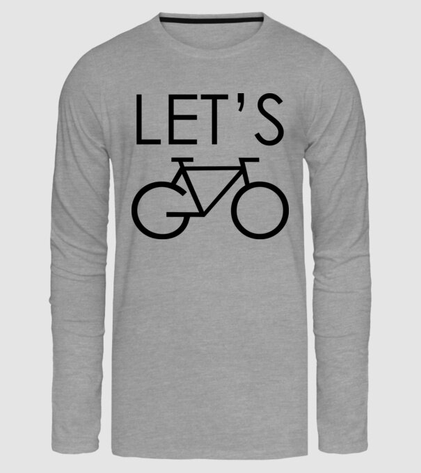 Let's go model gri pe tricou