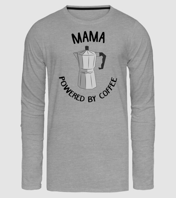 Mama powered by coffee_D1655019 model gri pe tricou