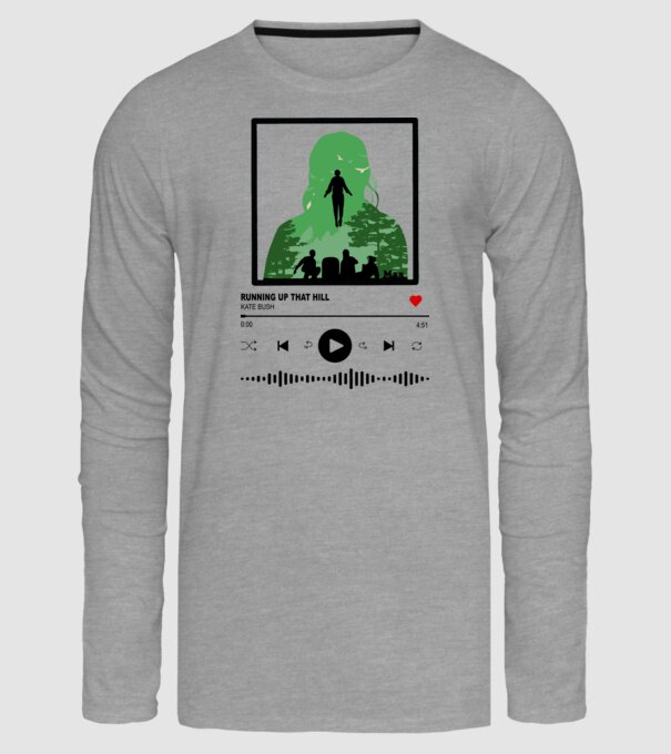 maxs favourite song stranger things model gri pe tricou