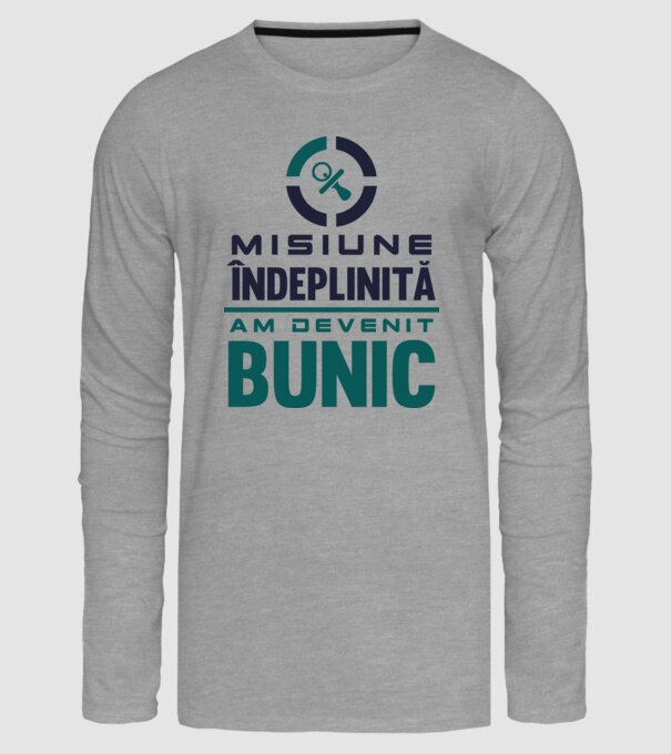 Misiune îndeplinită - am devenit bunic model gri pe tricou