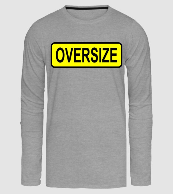 Oversize model gri pe tricou