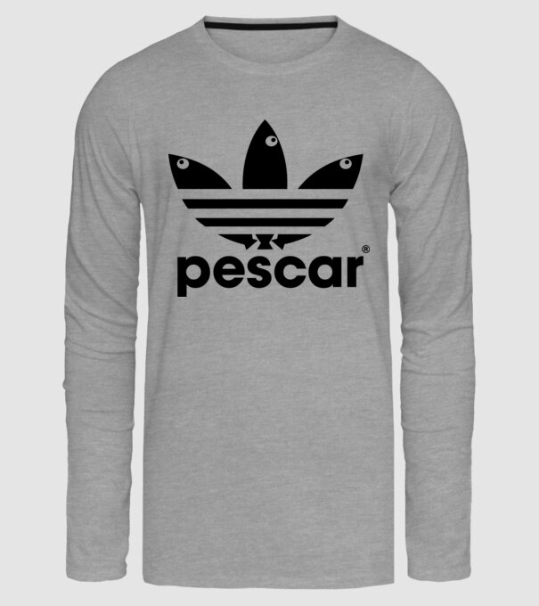 Pescar original model gri pe tricou