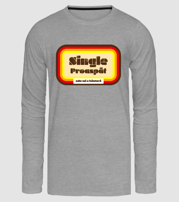 single proaspăt - adu-mi o băutură model gri pe tricou