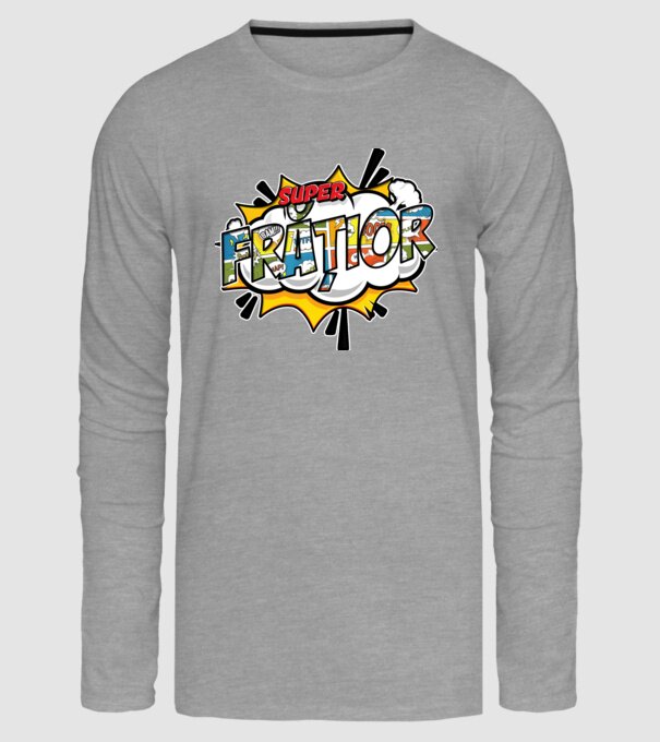 Super Frățior model gri pe tricou